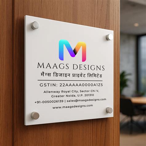 Lawyer Designation Symbol Name Plate for Office (Stainless Steel ...