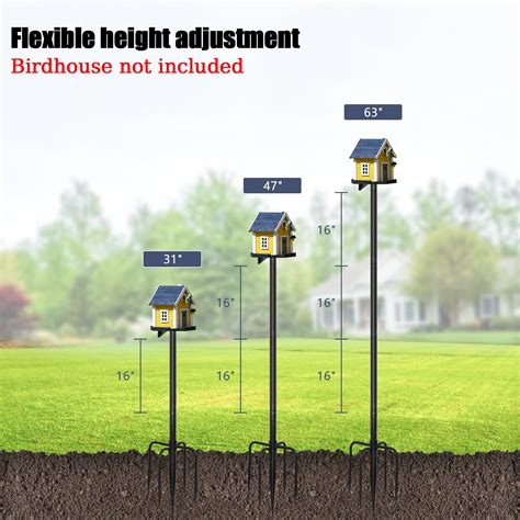 Snapklik.com : Smart Bird Feeder Pole, 63 Inch New Upgraded Hummingbird ...