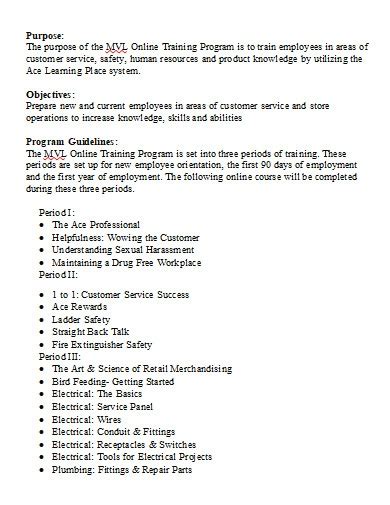 10+ Employee Training Program Examples to Download