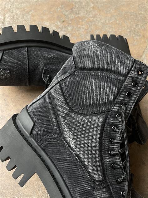 Balenciaga Distressed Strike Boots In Hand (Jiafou) + Review in ...