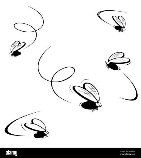 Buzzing Flies Clipart