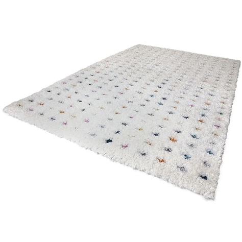 Arianna White Multi Pastel Spot Rug 120cm | Wilko