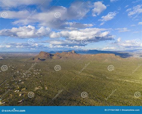 Saguaro National Park Aerial View, Tucson, AZ, USA Stock Photo - Image ...