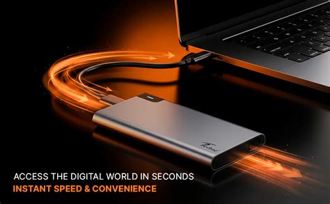 TECHIE 2.5” External Hard Drive Enclosure, SSD/HDD Enclosure, USB 3.1 ...