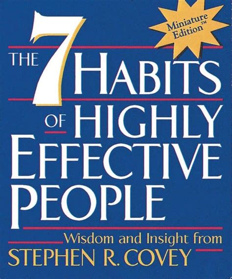 The 7 Habits of Highly Effective People(Miniature Edition): Covey ...