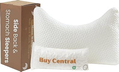 BuyCentral Crescent Side Sleeper Pillow for Neck Pain Relief - India | Ubuy