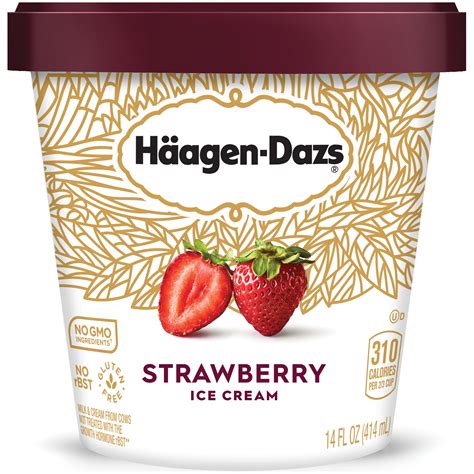 Haagen-Dazs Strawberry Ice Cream - 14oz - BrickSeek