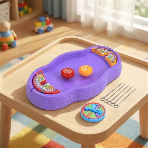 Dino Battle Gyro Spinners & Board Game Set – Interactive STEM Toy for ...