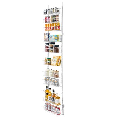 GIVIMO 10-Tier Over the Door Pantry Organizer Heavy-Duty Steel Hanging ...