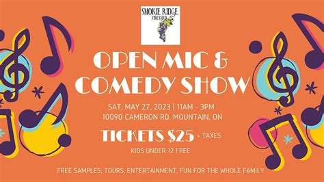 Local Open Mic & Comedy Show, 10090 Cameron Rd, Mountain, May 27 2023 ...