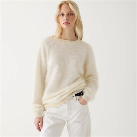 J.Crew's Viral Brushed Cashmere Sweater Is Back in Stock | Who What Wear