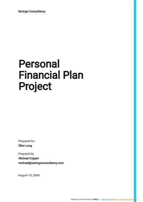 Financial Plan Template Example 的图像结果