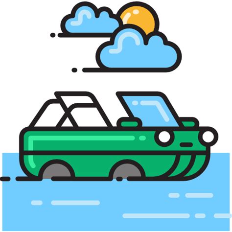 Amphibious vehicle - Free travel icons