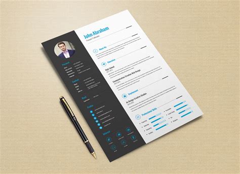 Free Professional Resume Template & Cover Design In INDD, PSD, Ai ...