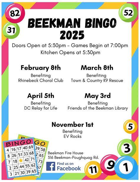 Beekman Fire Company Auxilary BINGO, 316 Beekman Poughquag Rd ...