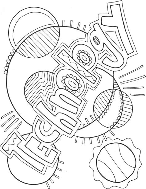 technology coloring pages