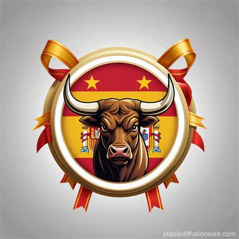 Angry Spanish Bull Logo | Stable Diffusion Online