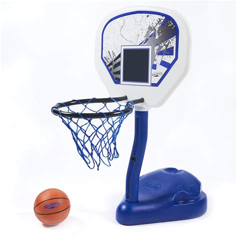 SwimWays Poolside Basketball Hoop, Heavy-Duty Water Sport Game Set for ...