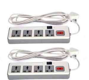 Shivay Store 6 Amp 4 Ports Extension Socket with Switch Button Pack of ...