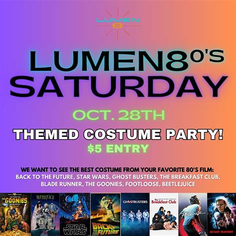 Lumen80s Movie Themed Costume Contest, 402 S Tejon St, Colorado Springs ...