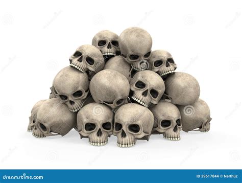 Pile of Skulls stock illustration. Illustration of halloween - 39617844