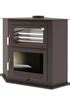 Poêle à bois FM Calefaccion FM Poêle à bois d'angle HL-100 R 9,5kW avec ...