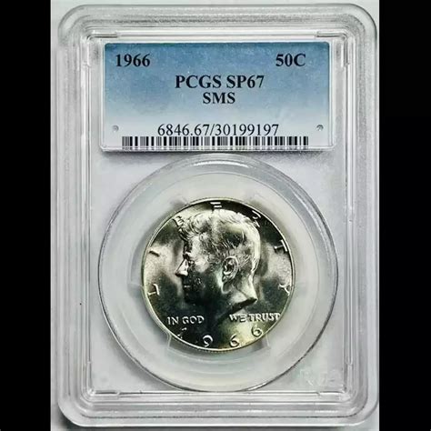 1966 Half Dollars Kennedy Clad PCGS SP-67 SMS - Bob Paul Rare Coins