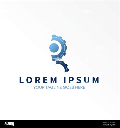Double gear like Letter or word R font image graphic icon logo design ...