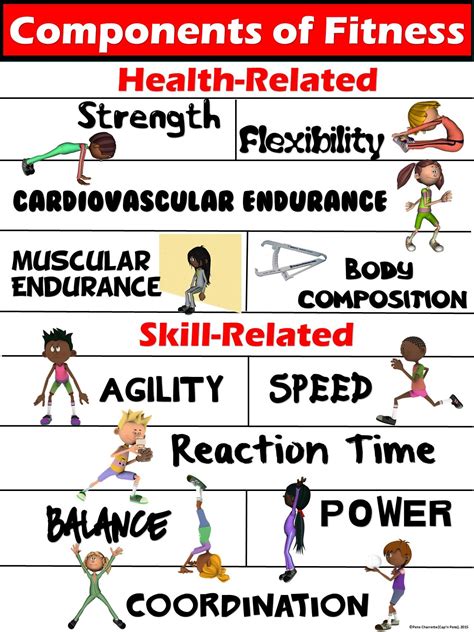 PE Poster: Components of Fitness- Health and Skill-Related | Physical ...