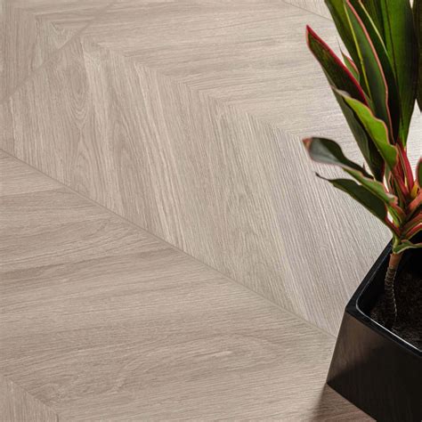 Ashwood Oak Matt Chevron Wood Effect Floor Tile | Luxury Tiles UK