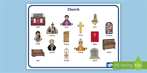 Christian Church Word Mat