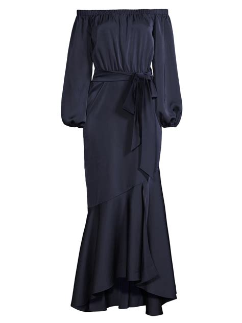 Sachin & Babi Kai Off-The-Shoulder Fishtail Maxi Dress | Saks Fifth Avenue