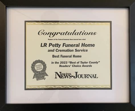 L. R. Petty Funeral Home & Cremation Service | Campbellsville KY
