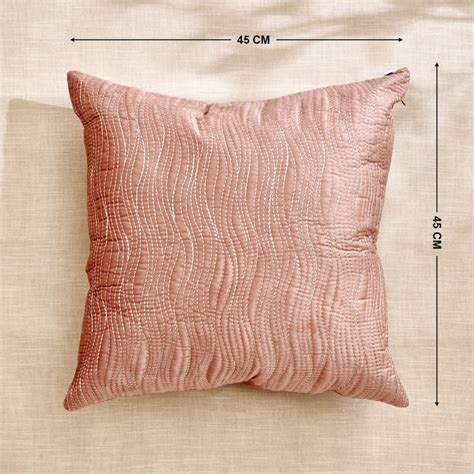 Buy Monalisa Mocha Mousse Acorn Embroidered Filled Cushion - 45x45cm ...