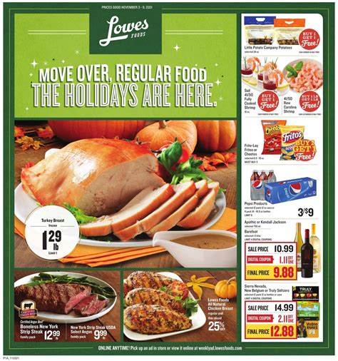 Lowes Foods Ad Circular - 11/03 - 11/09/2021 | Rabato