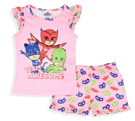 PJ Masks Toddler Girls' Gekko Catboy Owlette Sleep Pajama Sleep Set ...
