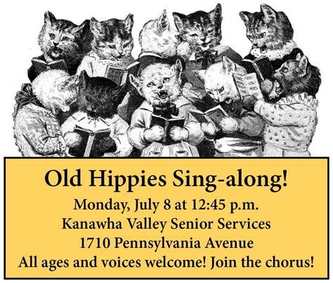 Old Hippies Sing-along!, 1710 Pennsylvania Avenue, Charleston, WV ...