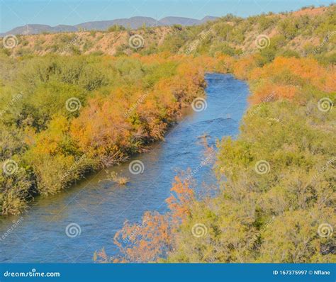 Agua Fria River in the Southwest Desert of Peoria, Maricopa County ...