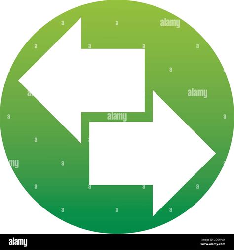 The left and right arrows icon. Arrows symbol. Flat Vector illustration ...