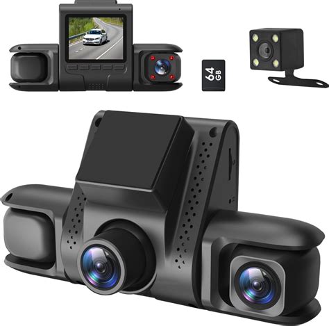WODHMIEY Dashcam para Auto 4 Cámaras, 1080P, Cámara para Carro Interior ...
