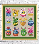 Image result for Cross Stitch Easter Eggs