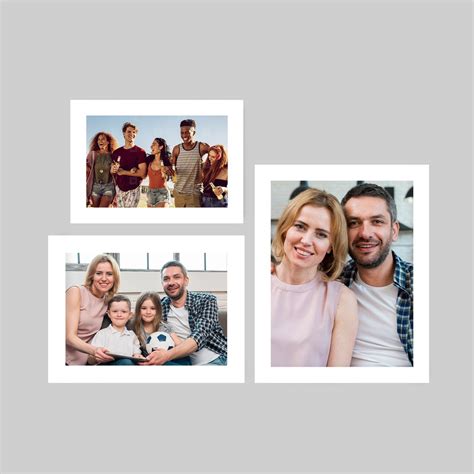 Memory Wall Collage Photo Frame - Set of 3 Photo Frames for 1 Photo of ...