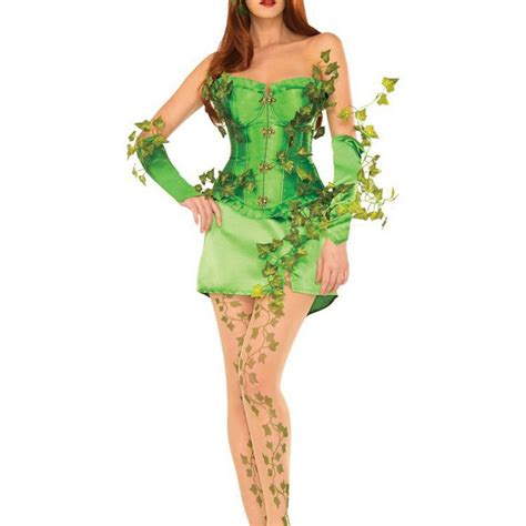 Womens Sexy Deluxe Poison Ivy Costume — Costume Super Center