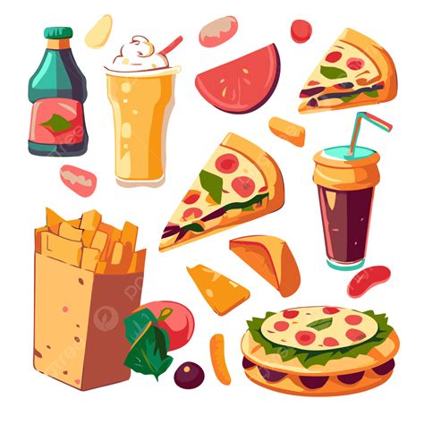 Food And Drinks Cartoon