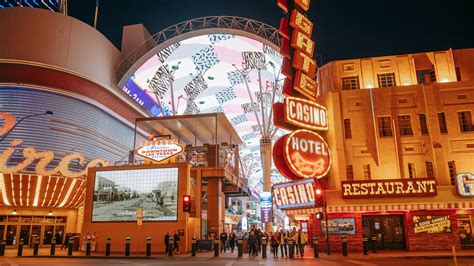Mapa De Restaurantes Del Centro De La Ciudad De Fremont Street Fremont