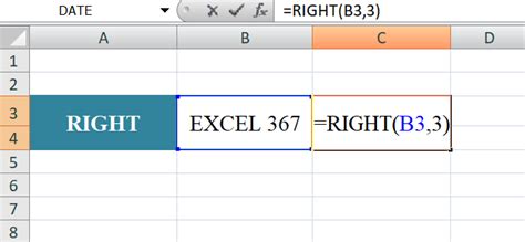 Data Extraction with LEFT and RIGHT Functions in Excel