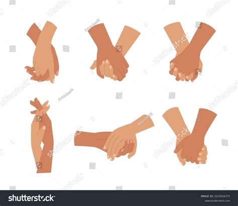 Interlaced Hands Drawing
