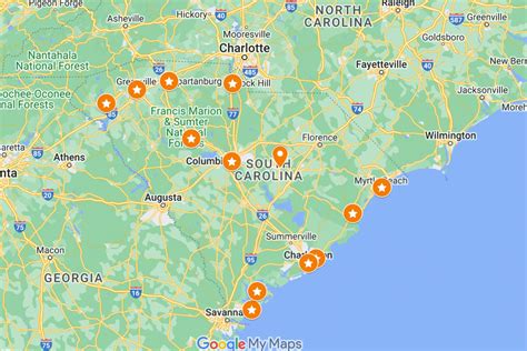 Cities In South Carolina