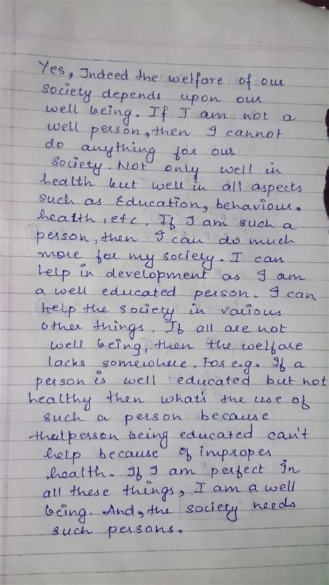 How could I write an essay on the topic welfare of my society depends ...