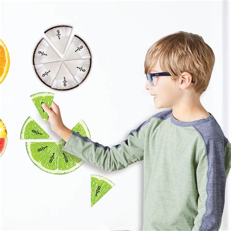 Buy Learning Resources Magnetic Fruit Fractions - 24 Pieces, Math ...